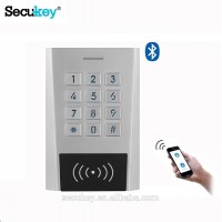 Waterproof standalone keypad RFID reader bluetooth access control