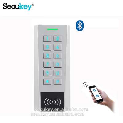 Metal bluetooth access control keypad for outdoor