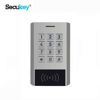 Metal case waterproof keypad smart card reader with access control