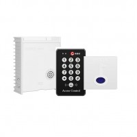 Wireless door access control kit with RFID reader for single door use